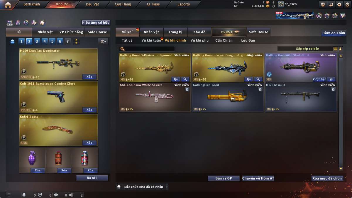 shop acc cf uy tin gia re